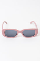 Simple Rounded Rectangle Sunglasses - Pink