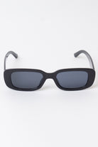 Simple Rounded Rectangle Sunglasses - Black