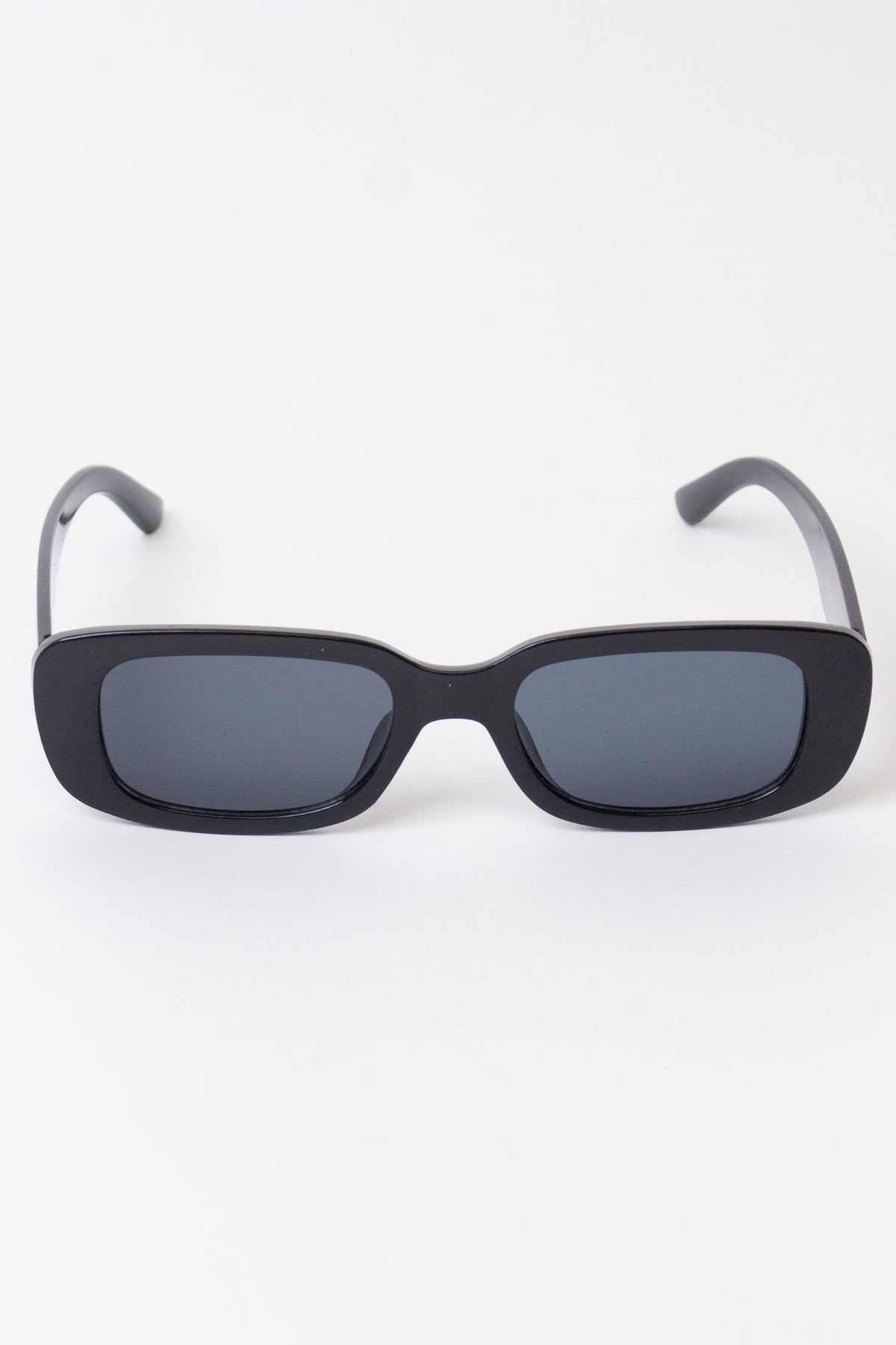 Plastic Rounded Rectangle Sunglasses with UV400 Protection Retro Slit Thin Narrow Rectangle Curved Wrap Sport Plastic  main image 2