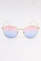 Rounded Square Ombre Sunglasses - Pink/Blue
