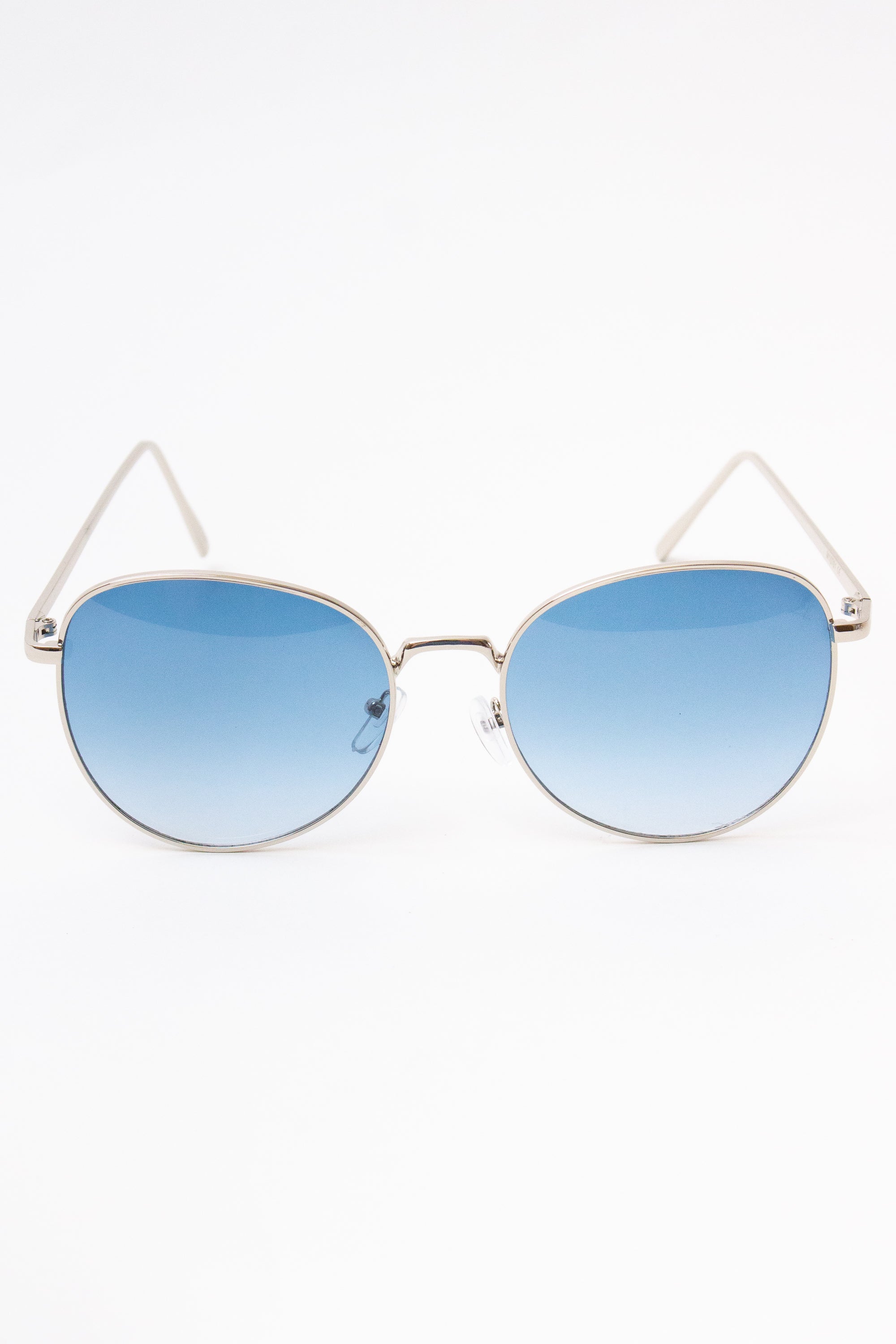 Rounded Square Ombre Sunglasses - Blue