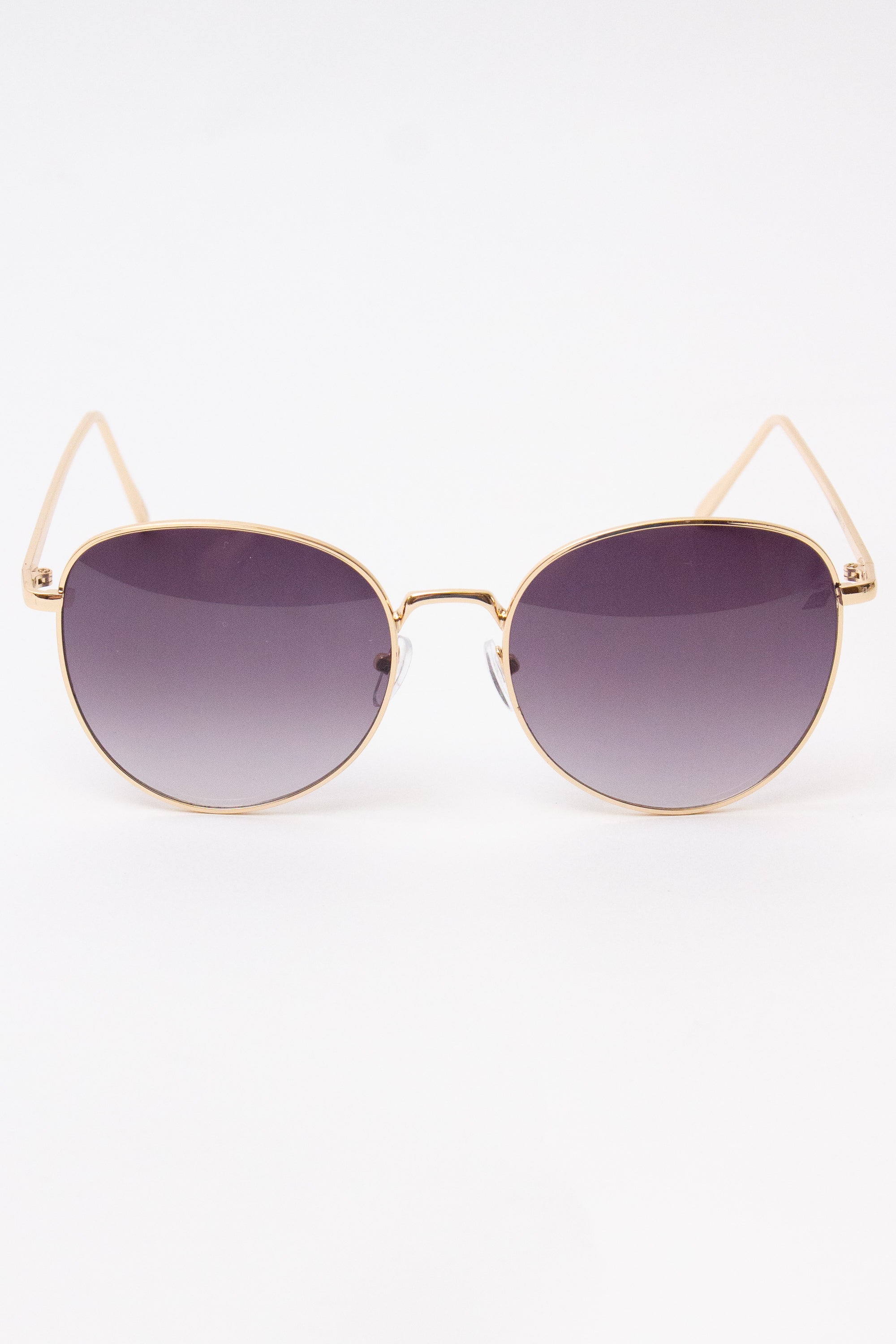 Rounded Square Ombre Sunglasses - Purple