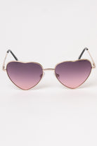 Ombre Heart Sunglasses - Mauve
