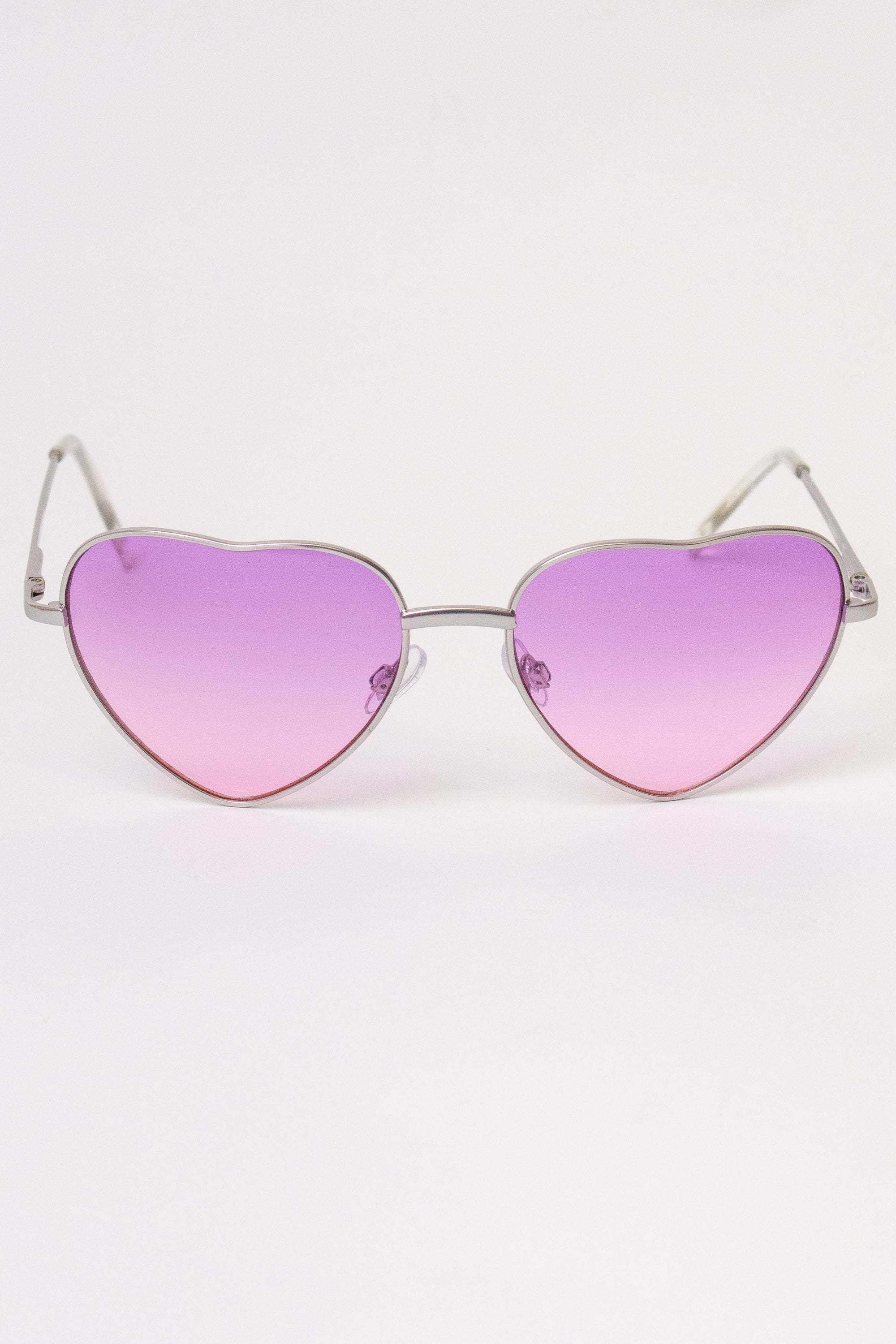 Ombre Heart Sunglasses - Purple