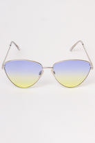 Triangle Ombre Sunglasses - Blue/Yellow