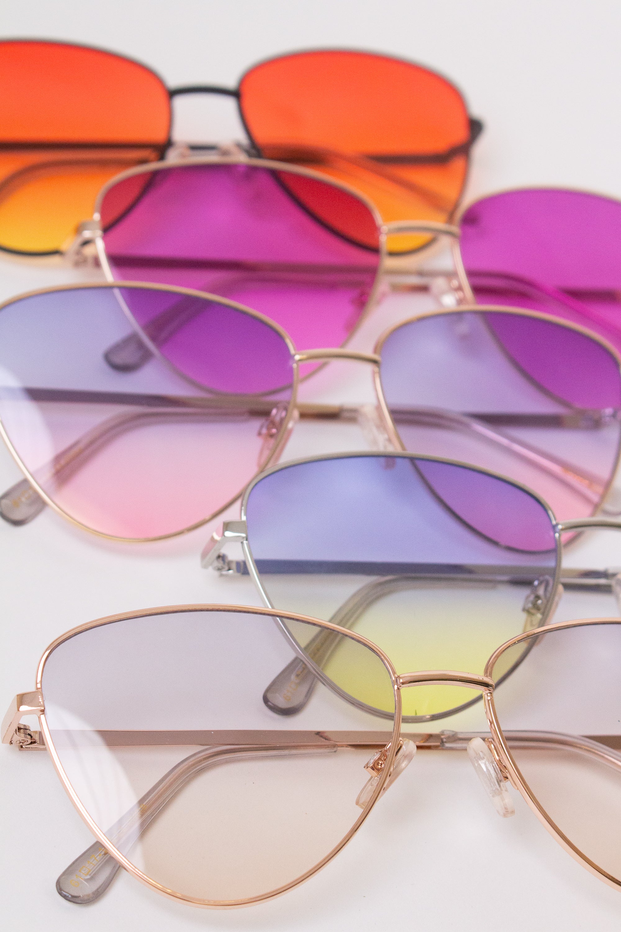 Triangle Ombre Sunglasses