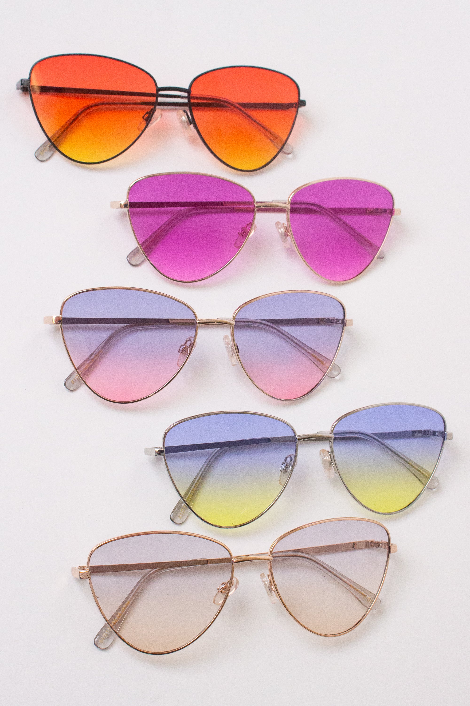 Triangle Ombre Sunglasses