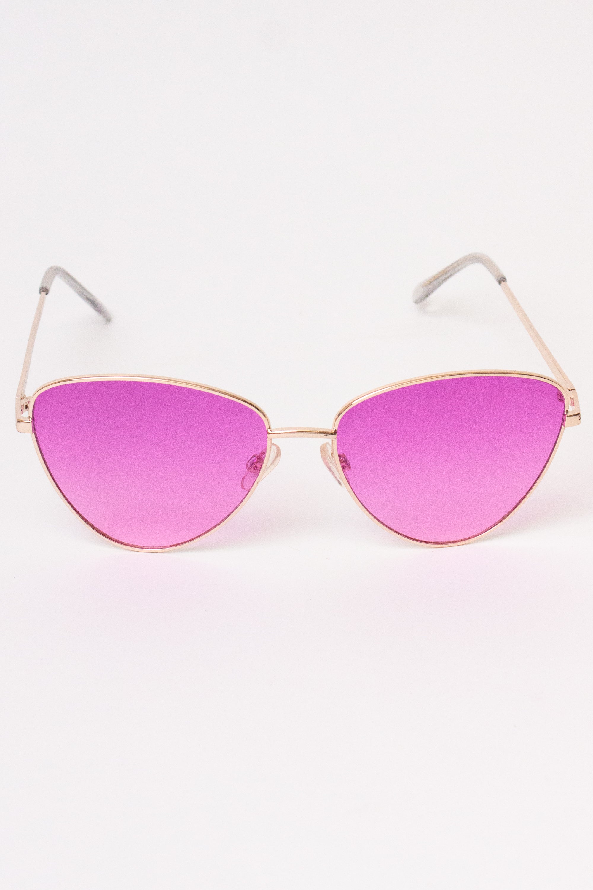 Triangle Ombre Sunglasses - Fuchsia