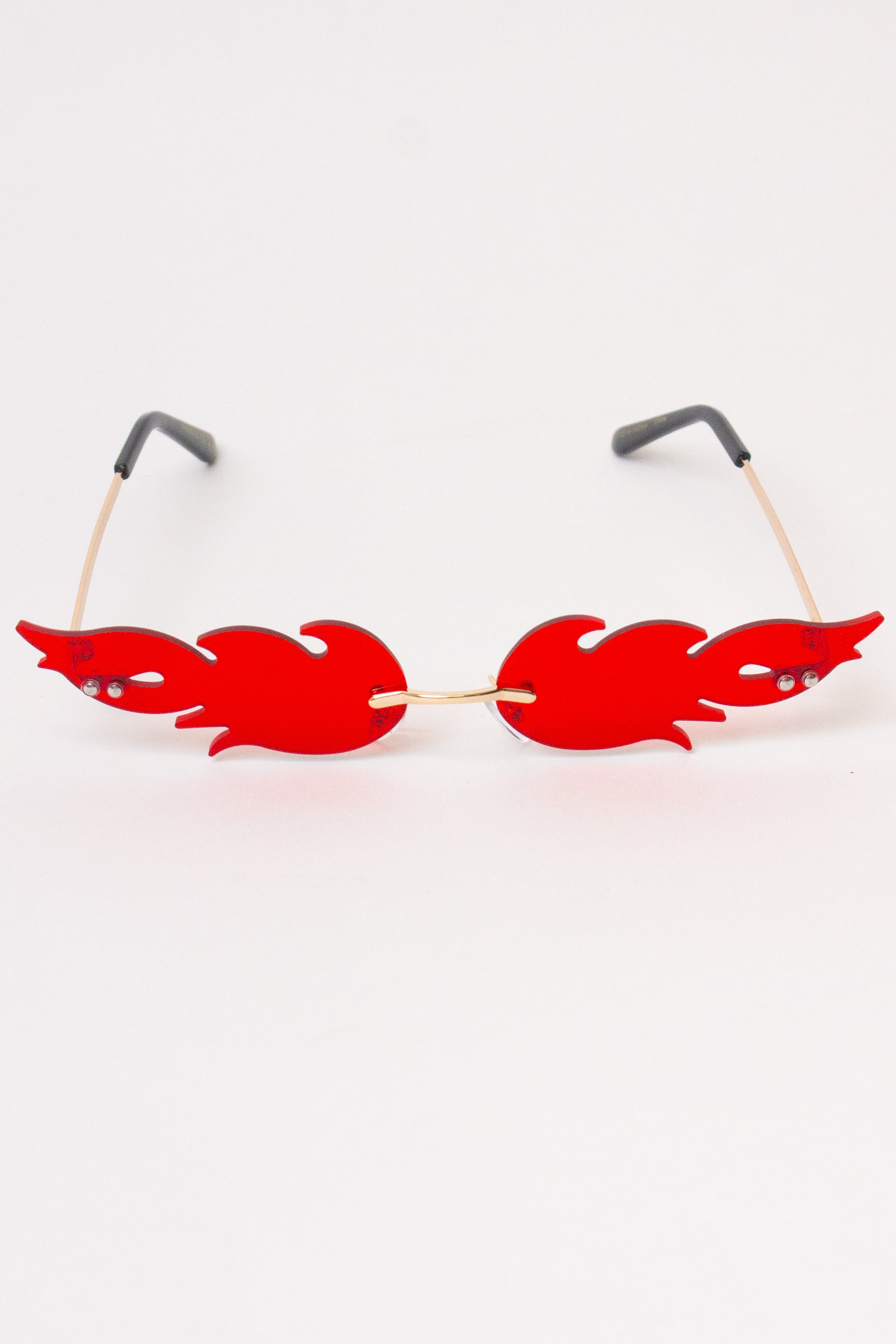 Flame Lens Sunglasses - Red