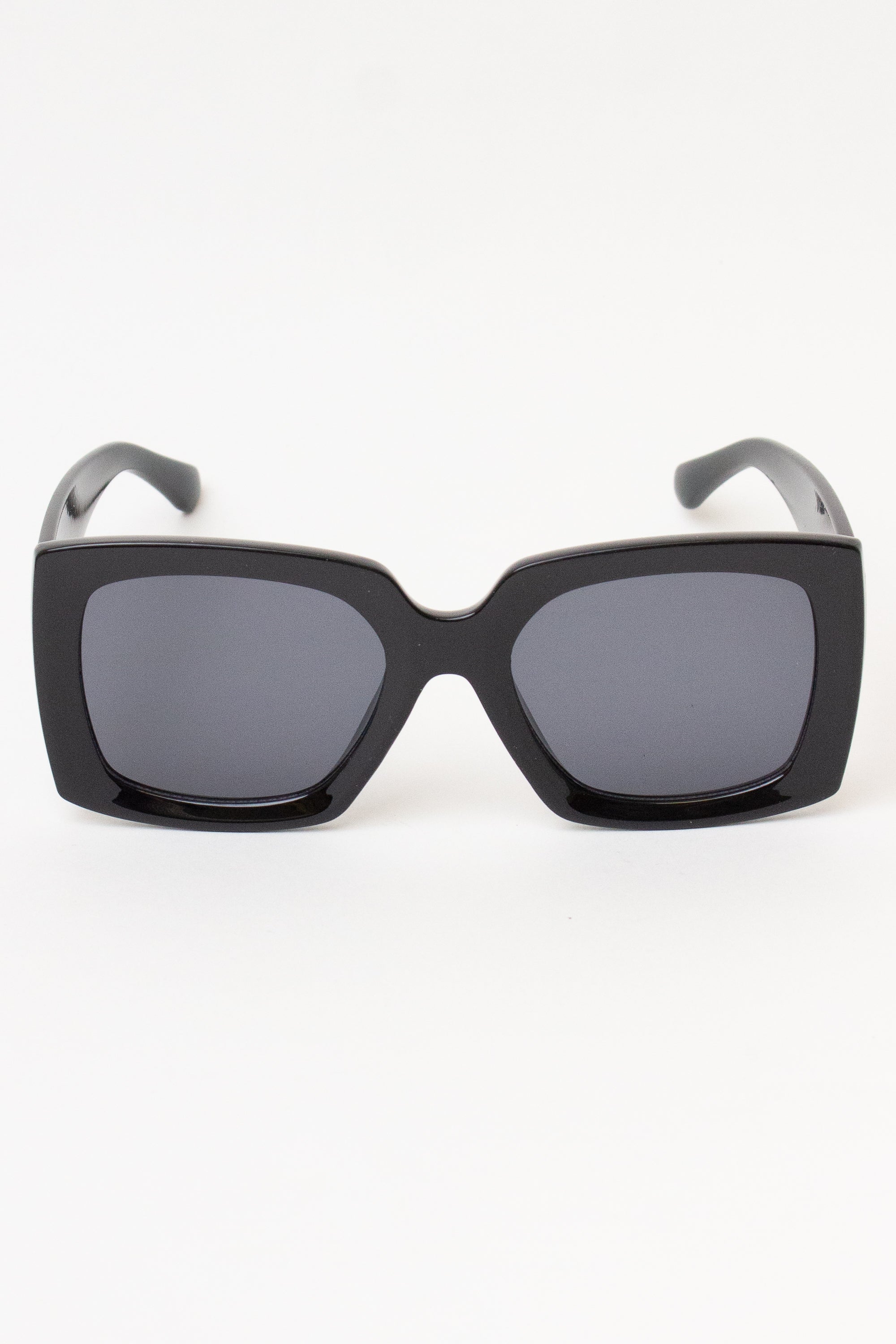 Acrylic Square Sunglasses - Black