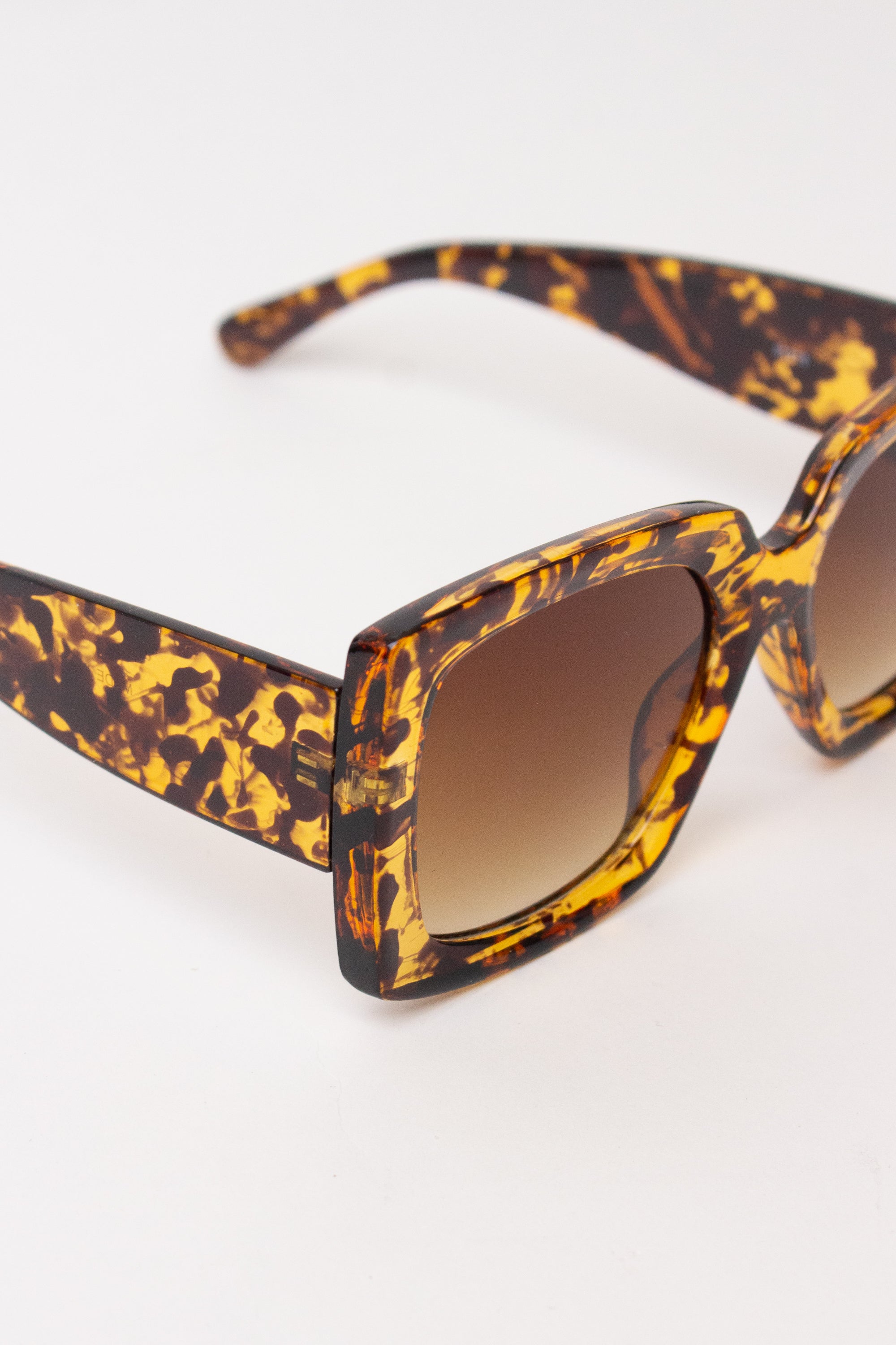 Acrylic Square Sunglasses - Amber