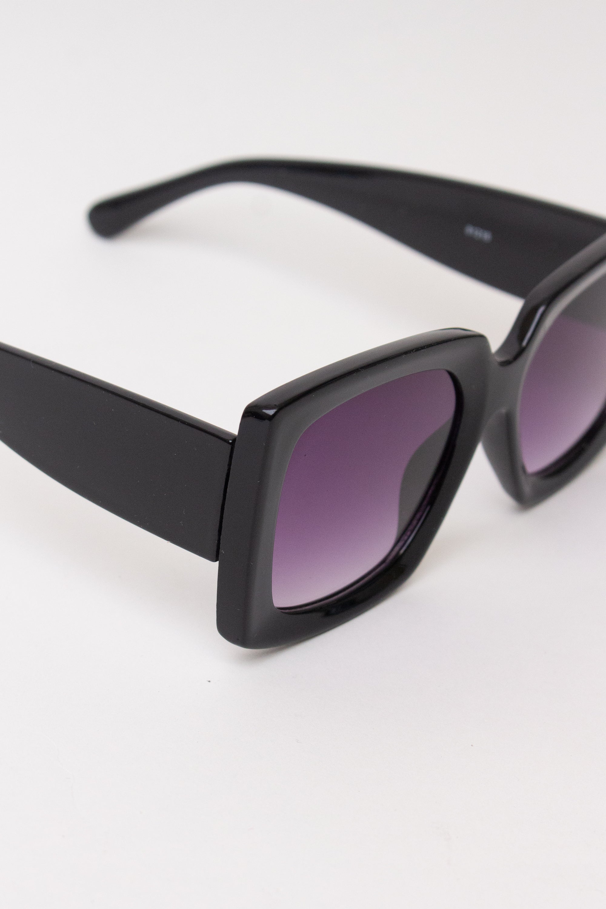 Acrylic Square Sunglasses - Purple