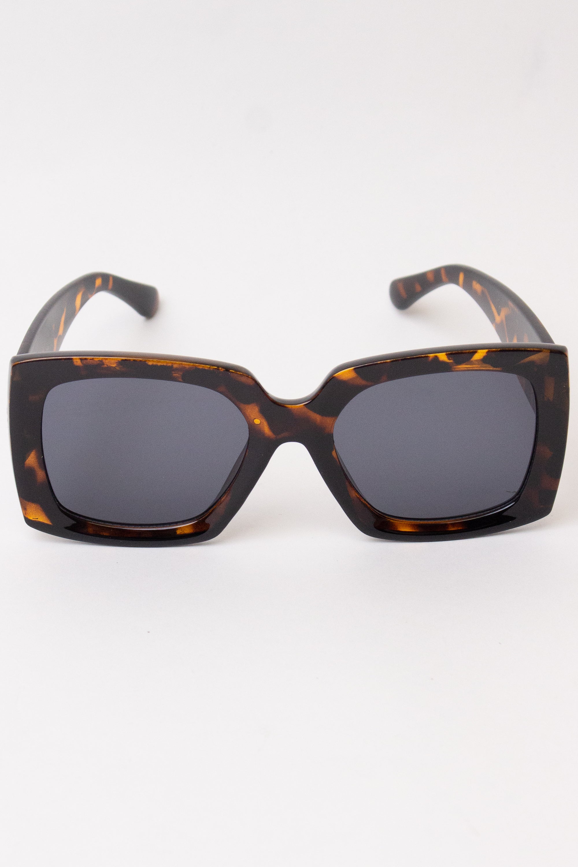 Acrylic Square Sunglasses - Tortoiseshell
