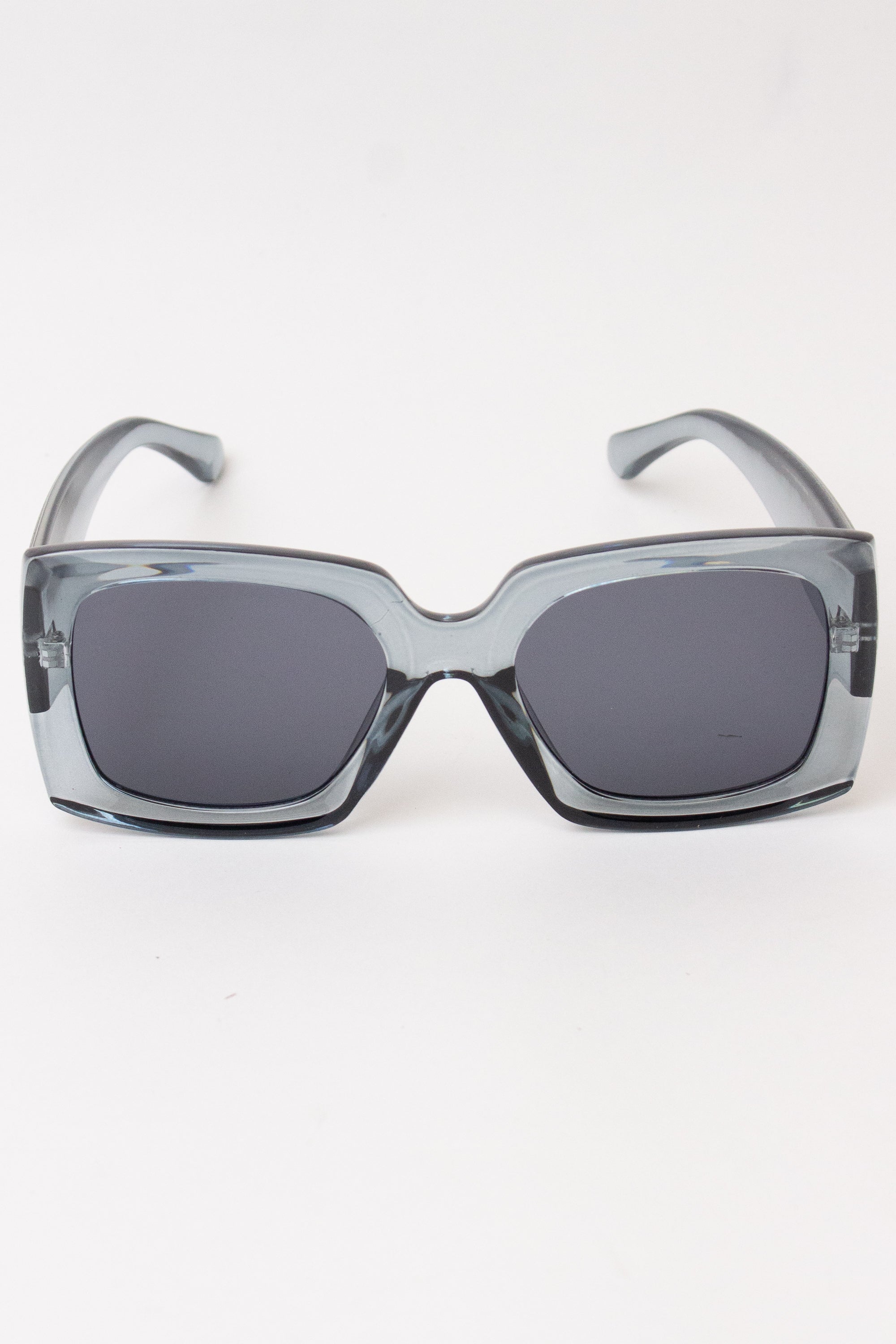 Acrylic Square Sunglasses - Gray