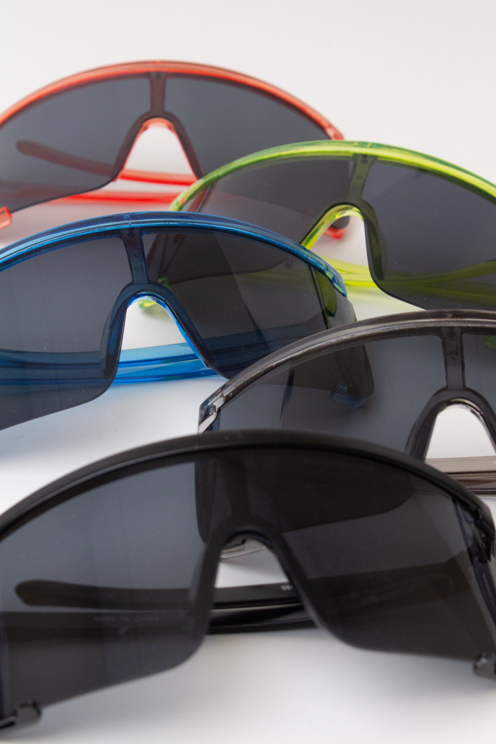 Acrylic Frame Shield Sunglasses