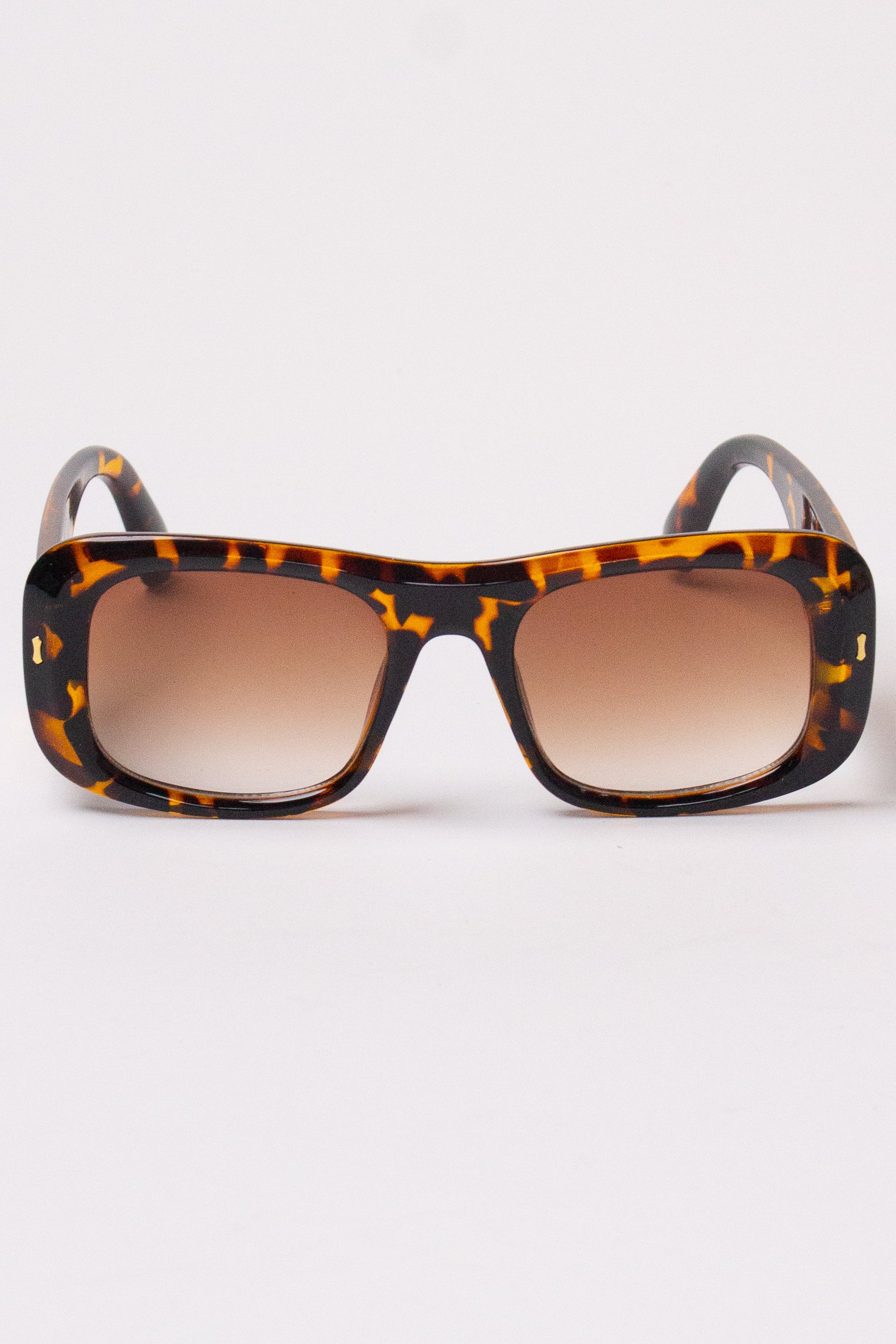 Rounded Frame Sunglasses - Tortoiseshell