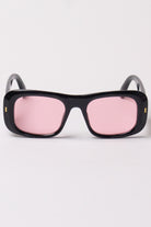 Rounded Frame Sunglasses - Pink