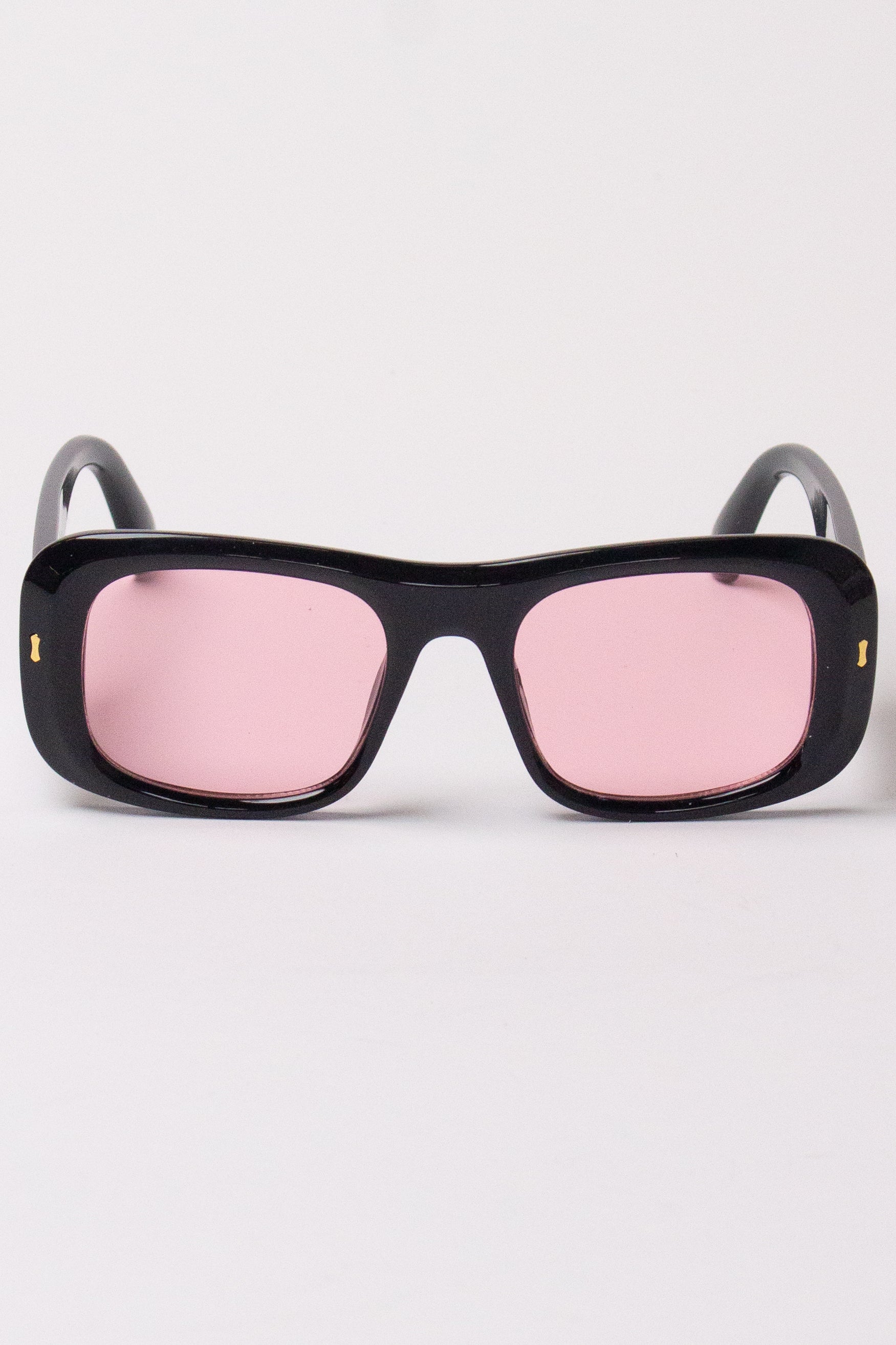 Rounded Frame Sunglasses - Pink