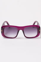 Rounded Frame Sunglasses - Purple