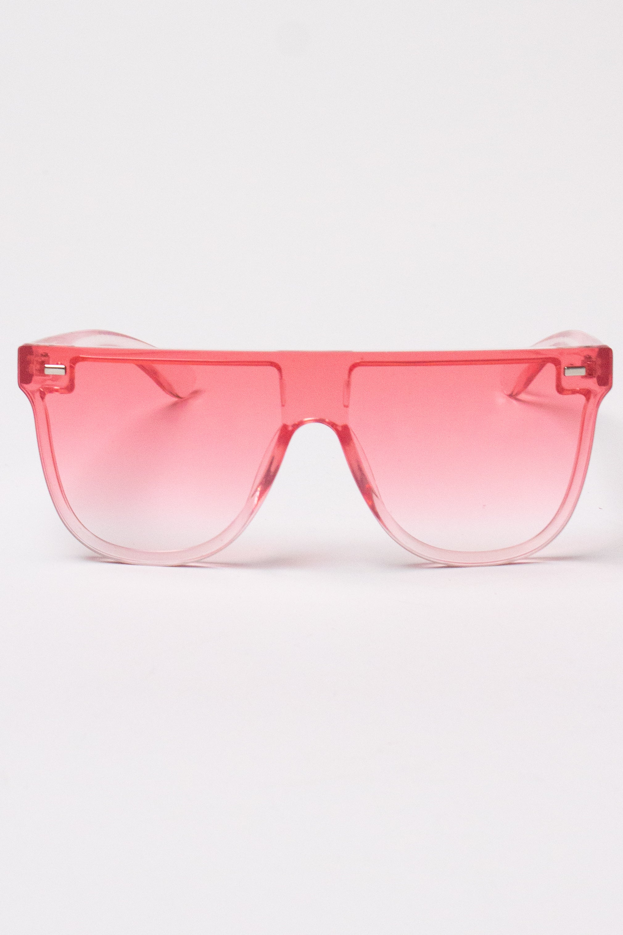 Flat Top Sunglasses - Pink