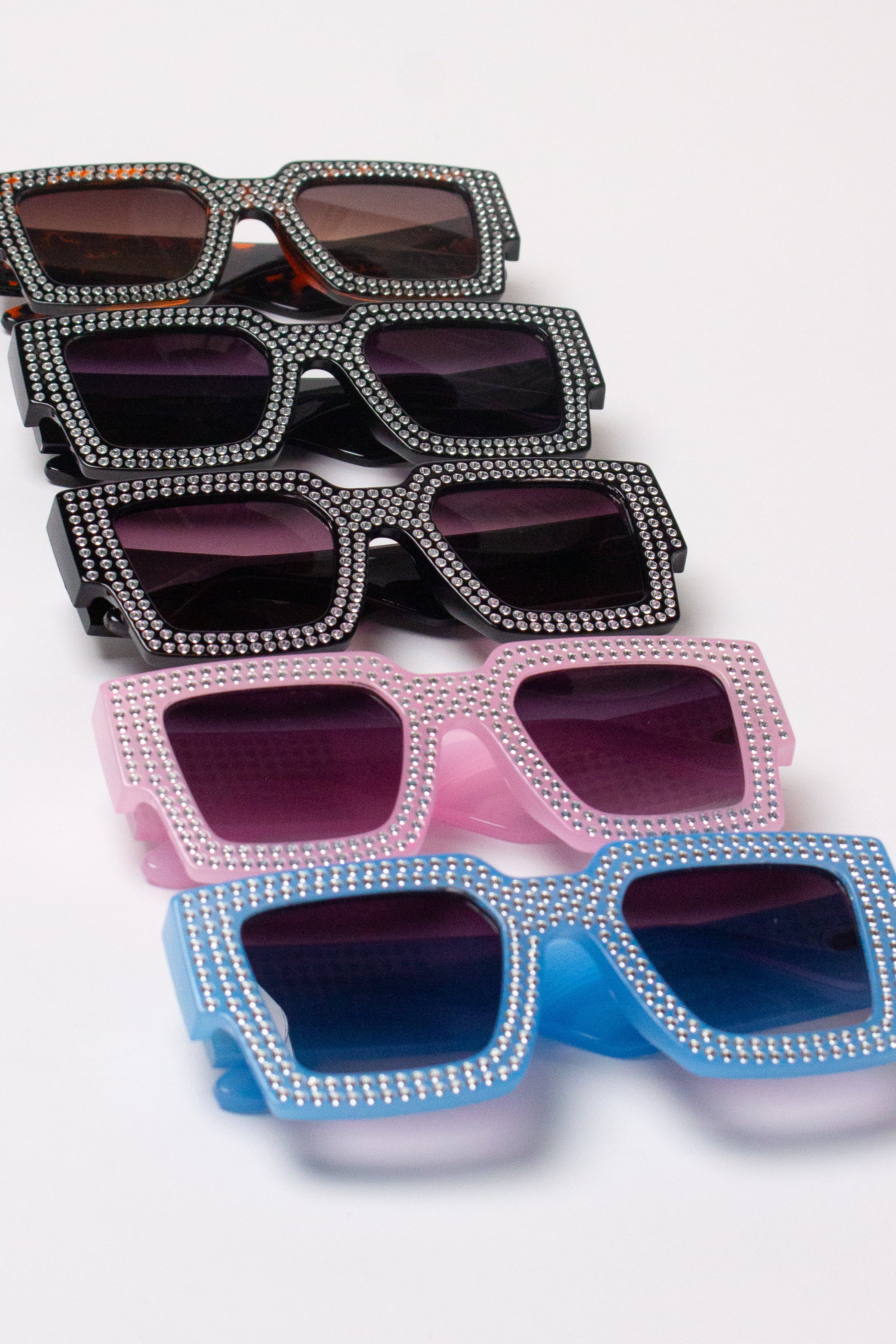 Oversized Bedazzled Sunglasses
