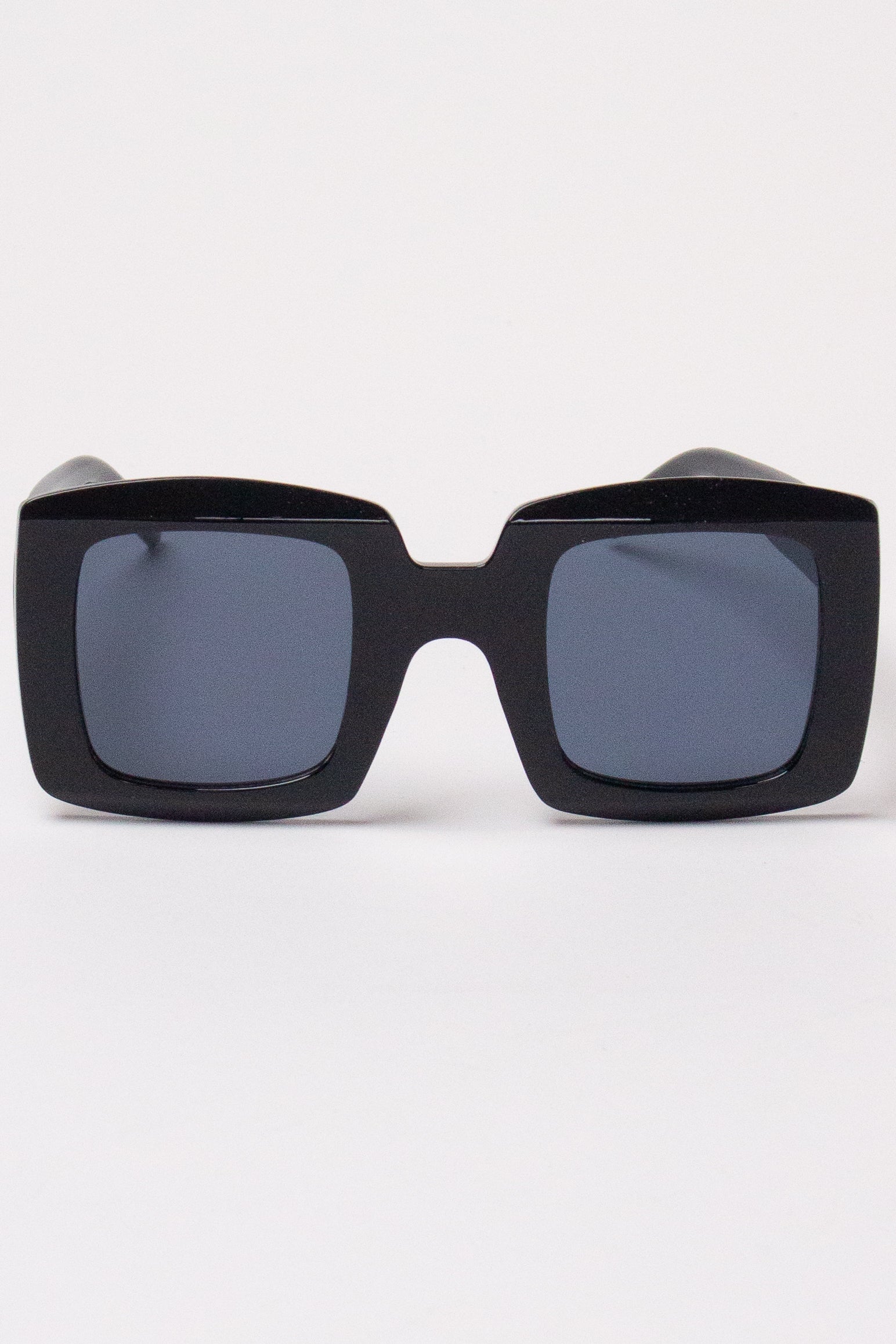 Oversized Square Sunglasses - Black
