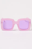 Oversized Square Sunglasses - Lavender