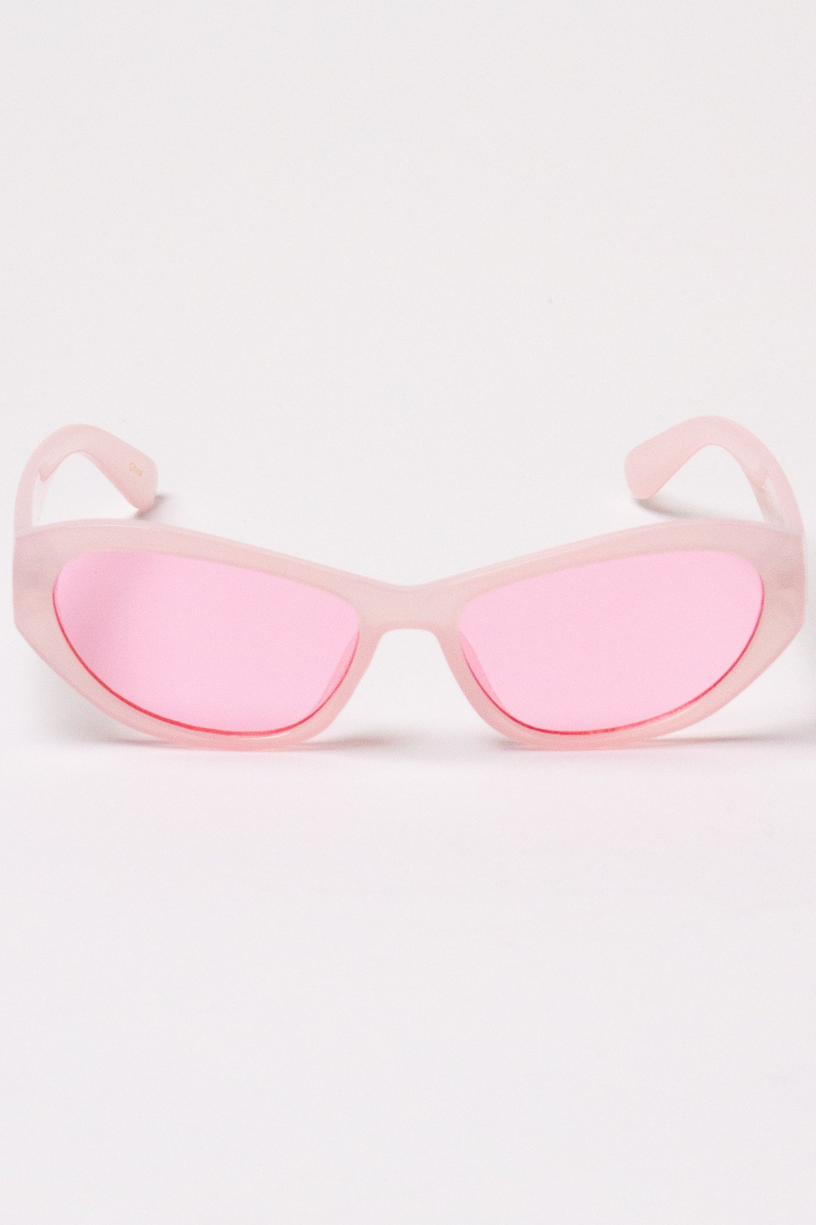 Rounded Cat Eye Sunglasses - Pink