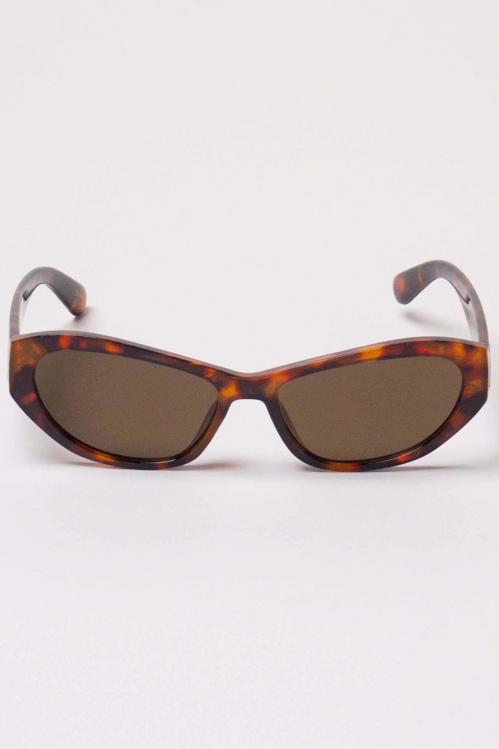 Rounded Cat Eye Sunglasses - Tortoiseshell