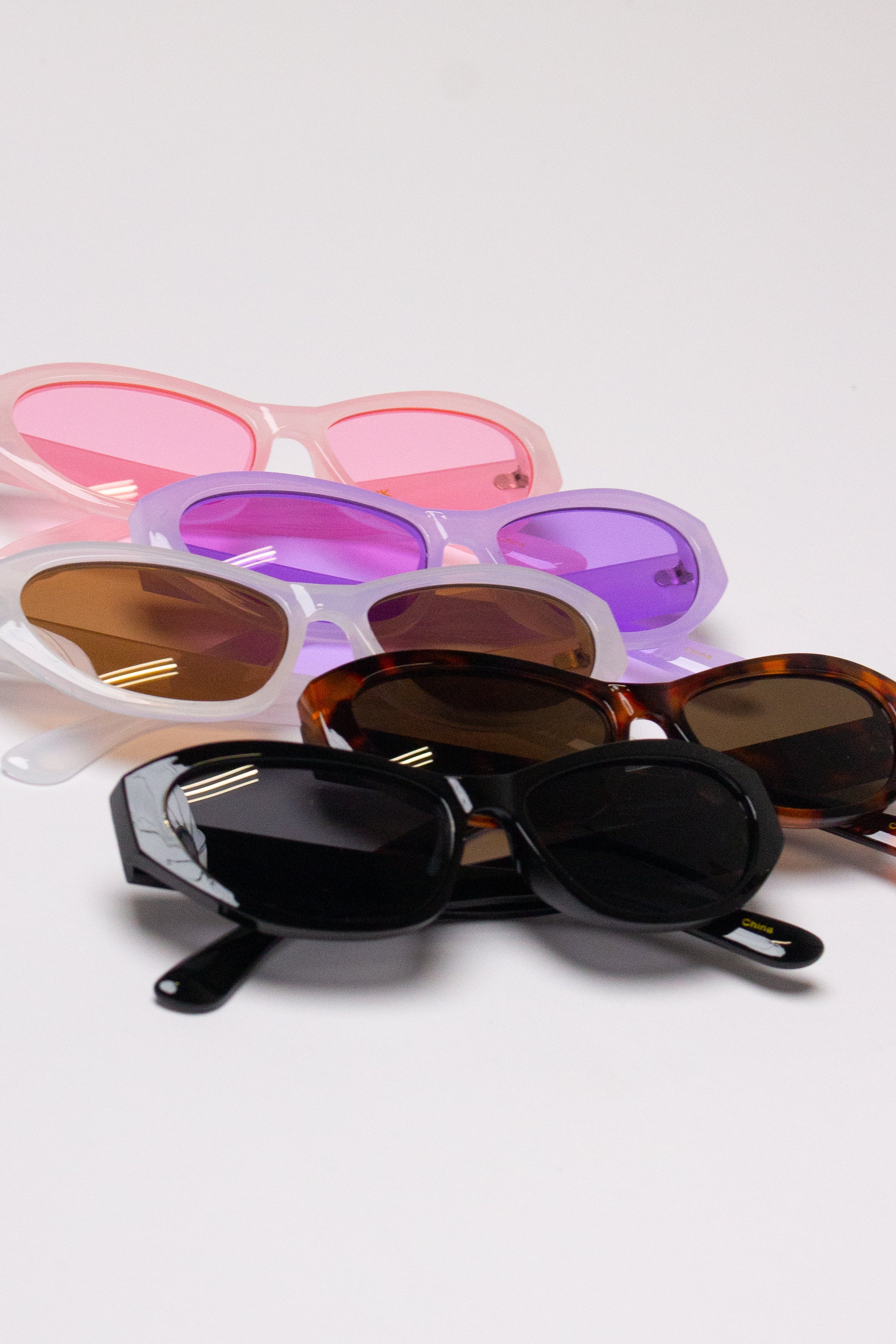 Rounded Cat Eye Sunglasses