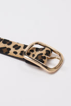 Leopard Print Grommet Belt