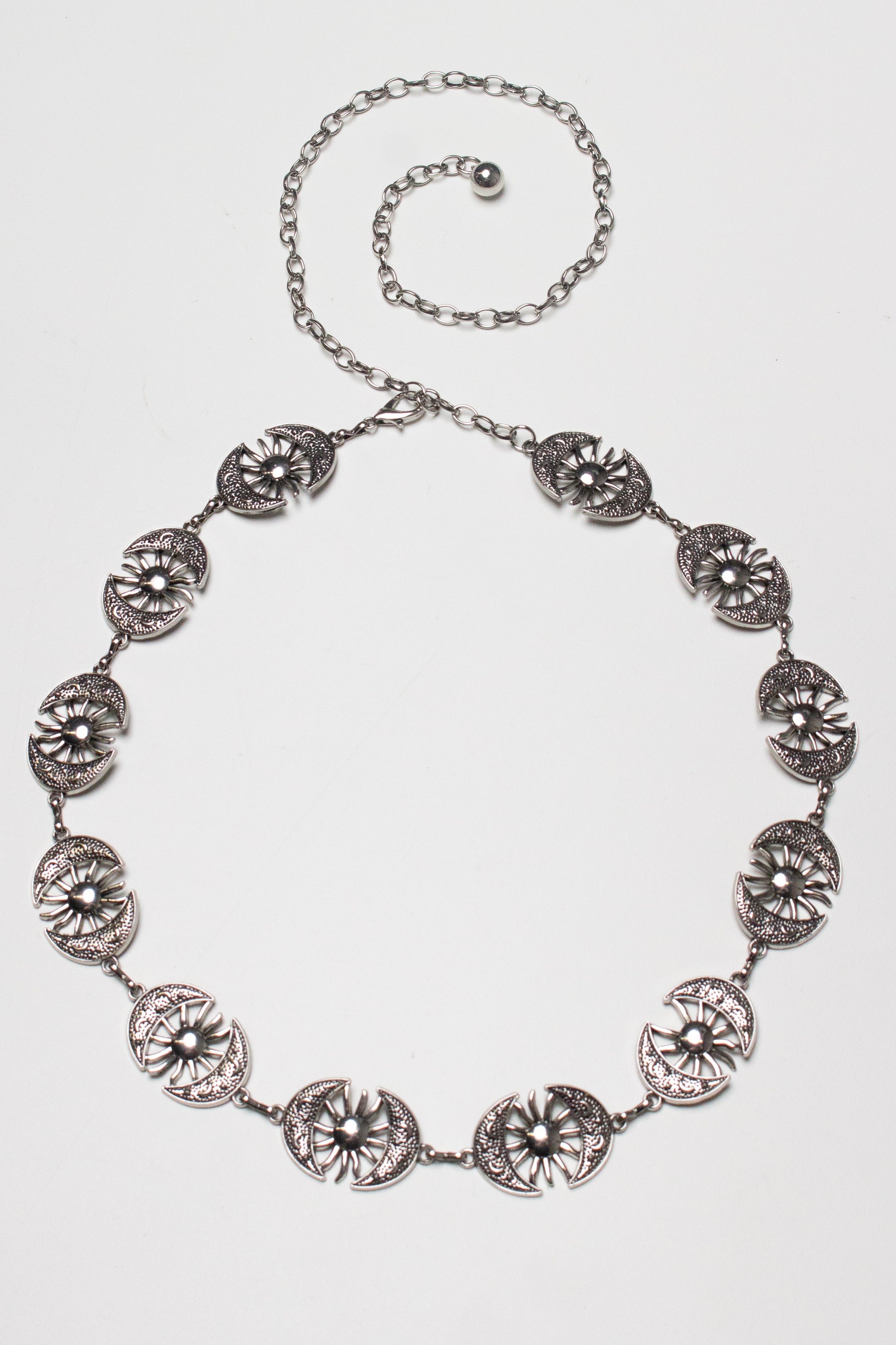 Silver Celestial Chain Belt