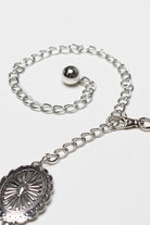 Silver Western Medallion Chain Belt