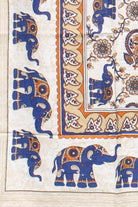 Elephants Tapestry - Navy