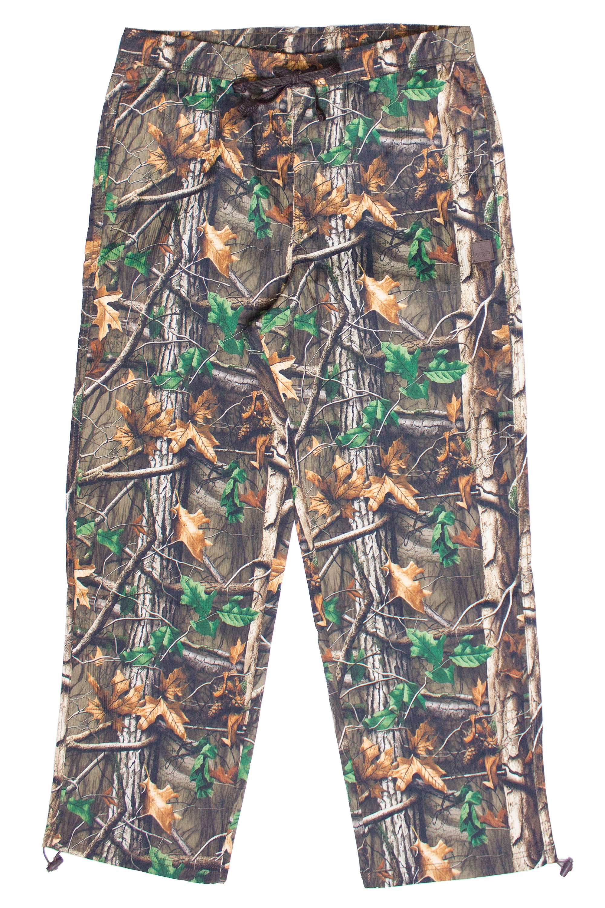 Textured Woodland Camo Pants - Brown