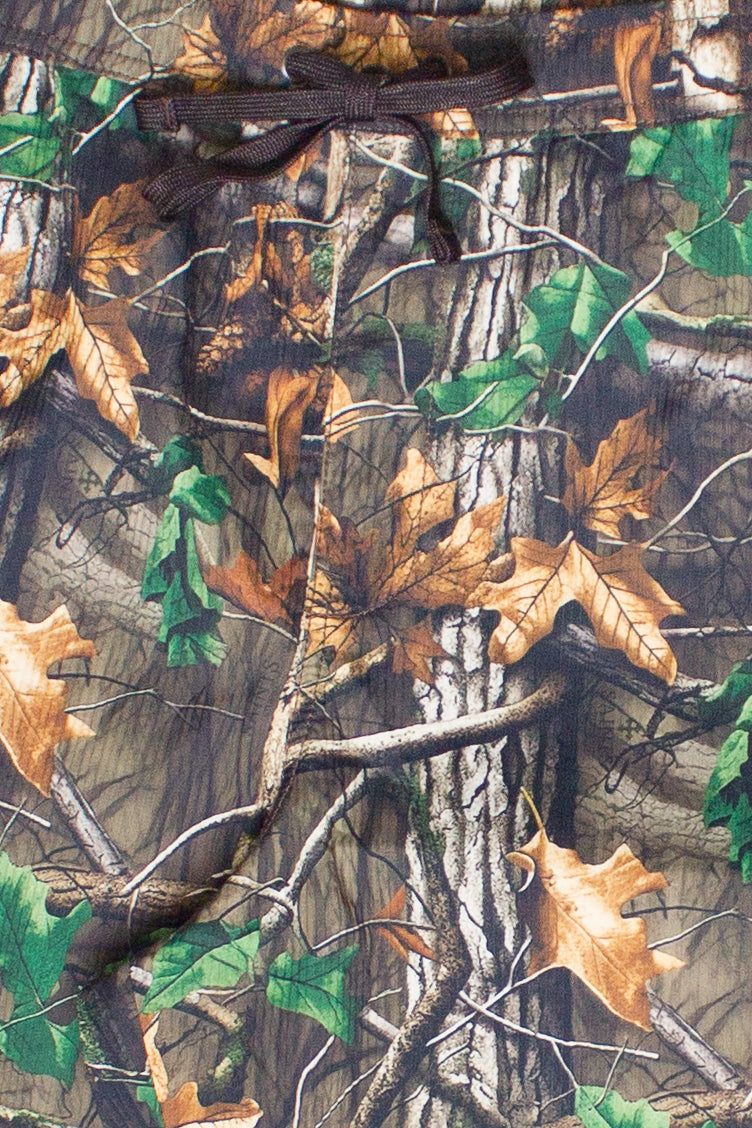 Textured Woodland Camo Pants - Brown