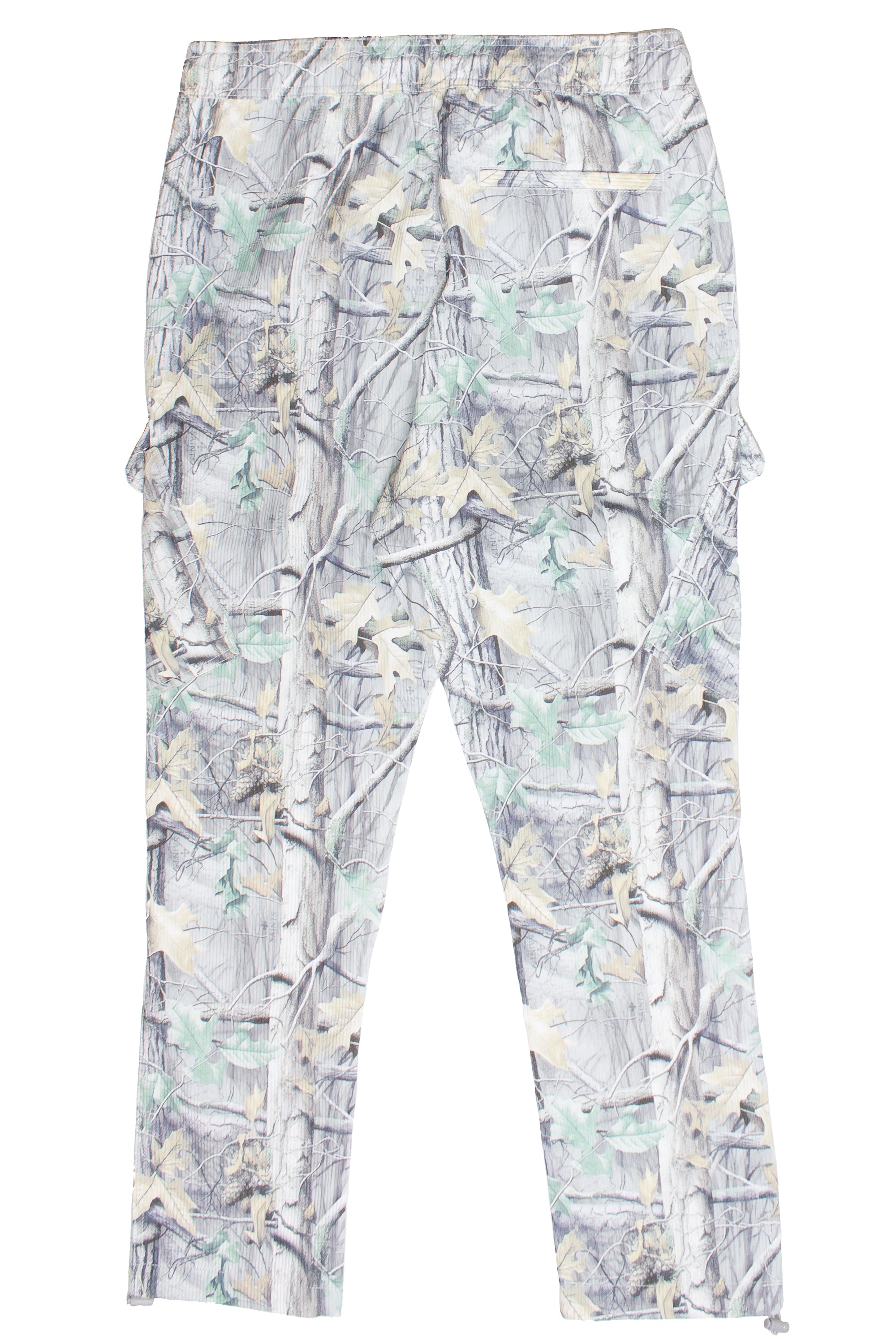 Textured Woodland Camo Cargo Pants