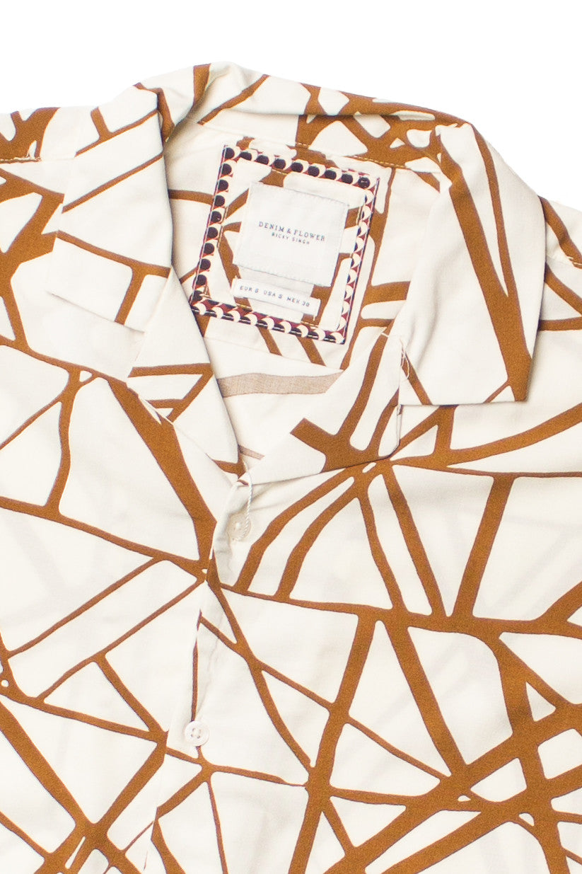 Natural Mosaic Button Up Shirt