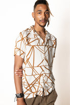 Natural Mosaic Button Up Shirt