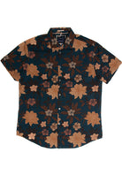 Dark Teal Floral Woven Shirt