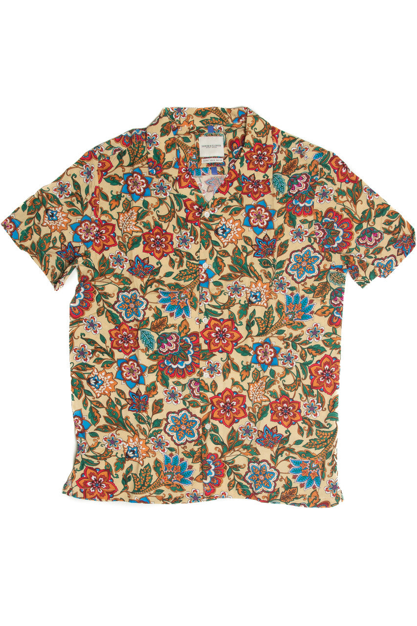 Deep Floral Woven Shirt