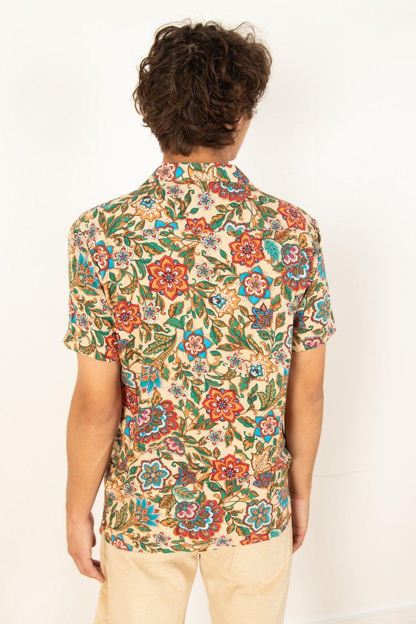 Deep Floral Woven Shirt