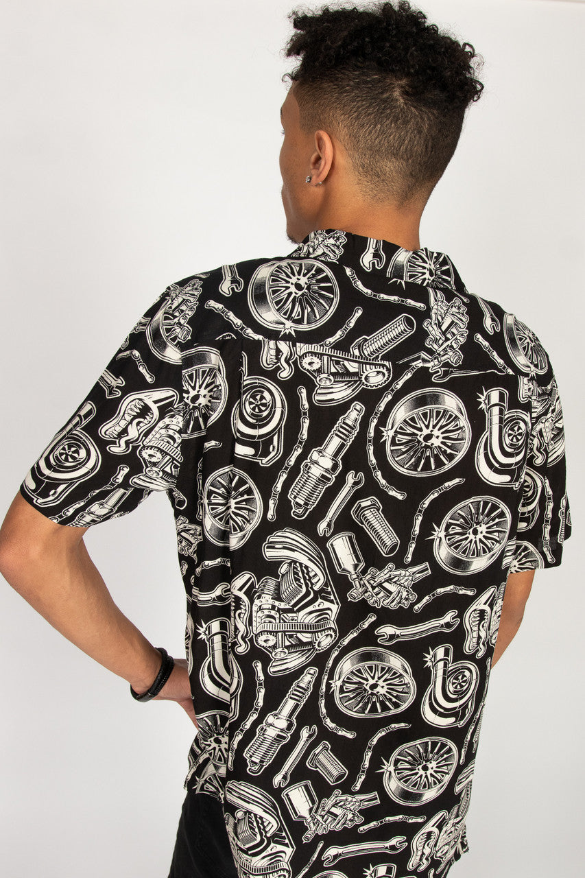 Start Your Engines Button Up Shirt