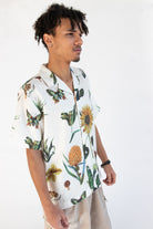 Vintage Botany Print Button Up Shirt
