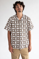 Interlocking Squares Button Shirt