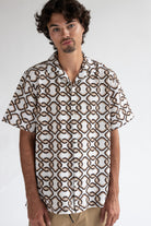 Interlocking Squares Button Shirt