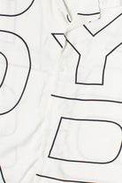 Graphic Block Letter Button Up Shirt