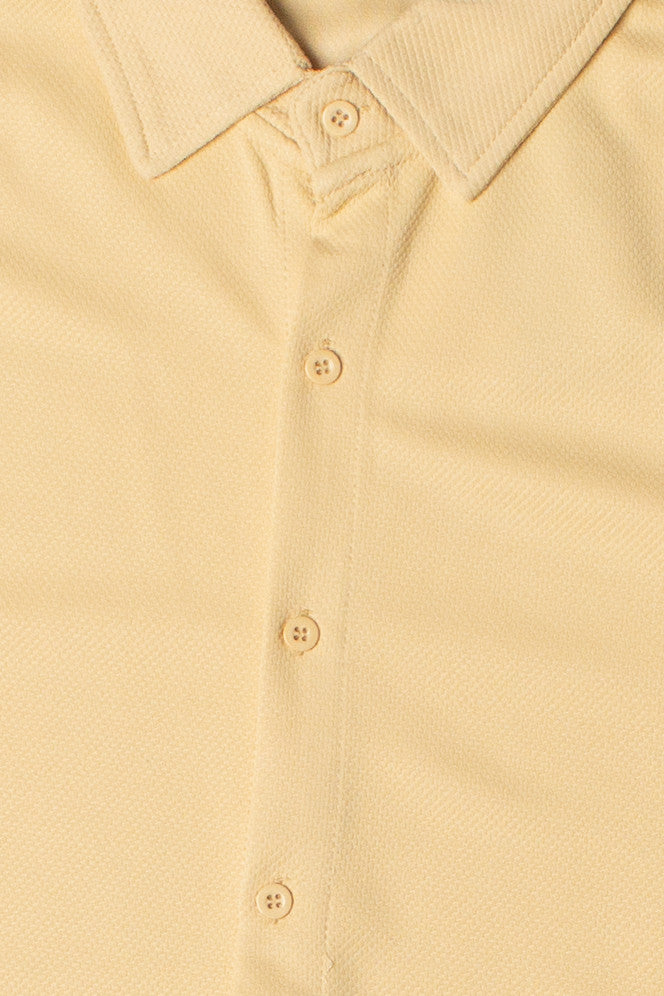 Heavyweight Knit Button Up Shirt