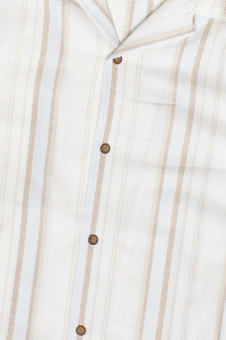 Beach Day Striped Button Up Shirt