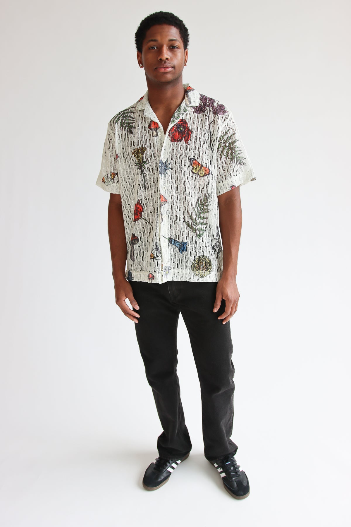 Summer Garden Open Knit Button Up Shirt – Ragstock